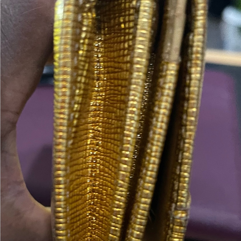 MCM Shimmering Gold Wallet - Picture 8 of 9